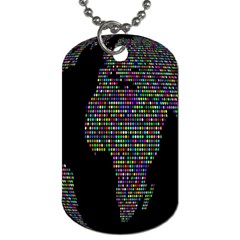 World Earth Planet Globe Map Dog Tag (one Side) by Amaryn4rt