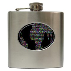 World Earth Planet Globe Map Hip Flask (6 Oz) by Amaryn4rt