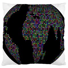 World Earth Planet Globe Map Large Cushion Case (one Side) by Amaryn4rt