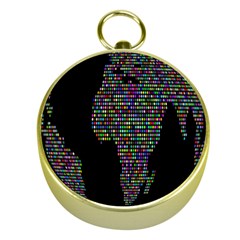 World Earth Planet Globe Map Gold Compasses by Amaryn4rt