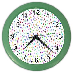 Pointer Direction Arrows Navigation Color Wall Clocks by Amaryn4rt