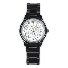 Pointer Direction Arrows Navigation Stainless Steel Round Watch by Amaryn4rt