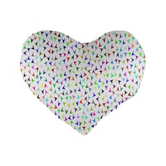 Pointer Direction Arrows Navigation Standard 16  Premium Flano Heart Shape Cushions