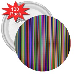 Striped Stripes Abstract Geometric 3  Buttons (100 Pack)  by Amaryn4rt