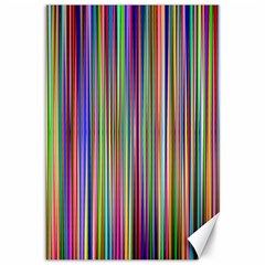 Striped Stripes Abstract Geometric Canvas 12  X 18   by Amaryn4rt