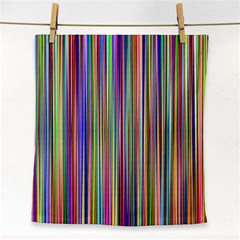 Striped Stripes Abstract Geometric Face Towel by Amaryn4rt