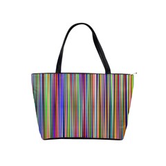 Striped Stripes Abstract Geometric Shoulder Handbags by Amaryn4rt