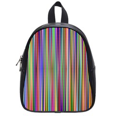 Striped Stripes Abstract Geometric School Bags (small)  by Amaryn4rt