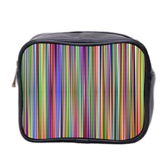 Striped Stripes Abstract Geometric Mini Toiletries Bag 2-side by Amaryn4rt