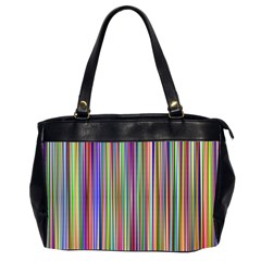 Striped Stripes Abstract Geometric Office Handbags (2 Sides)  by Amaryn4rt