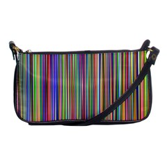 Striped Stripes Abstract Geometric Shoulder Clutch Bags by Amaryn4rt