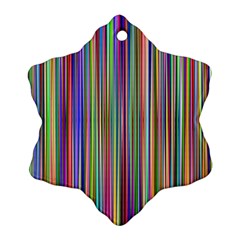 Striped Stripes Abstract Geometric Ornament (snowflake)