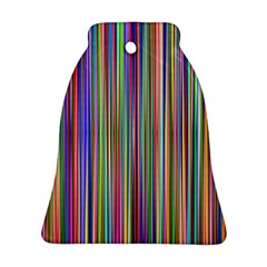 Striped Stripes Abstract Geometric Bell Ornament (two Sides)