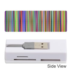 Striped Stripes Abstract Geometric Memory Card Reader (stick)  by Amaryn4rt