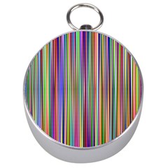 Striped Stripes Abstract Geometric Silver Compasses by Amaryn4rt