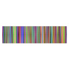 Striped Stripes Abstract Geometric Satin Scarf (oblong)