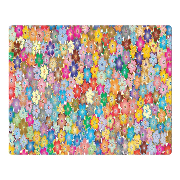 Sakura Cherry Blossom Floral Double Sided Flano Blanket (Large) 