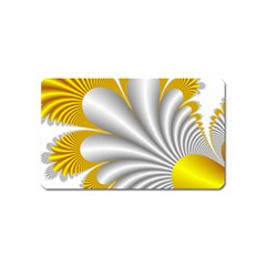 Fractal Gold Palm Tree  Magnet (name Card) by Amaryn4rt