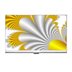 Fractal Gold Palm Tree  Business Card Holders by Amaryn4rt