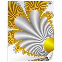 Fractal Gold Palm Tree  Canvas 18  X 24  