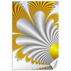 Fractal Gold Palm Tree  Canvas 20  X 30  