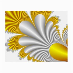 Fractal Gold Palm Tree  Small Glasses Cloth (2-side)