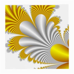 Fractal Gold Palm Tree  Medium Glasses Cloth