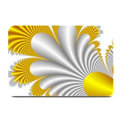 Fractal Gold Palm Tree  Plate Mats