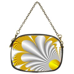 Fractal Gold Palm Tree  Chain Purses (one Side) 