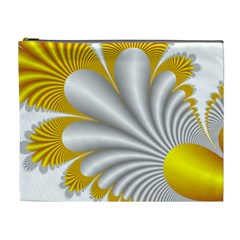 Fractal Gold Palm Tree  Cosmetic Bag (xl) by Amaryn4rt