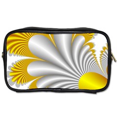 Fractal Gold Palm Tree  Toiletries Bags