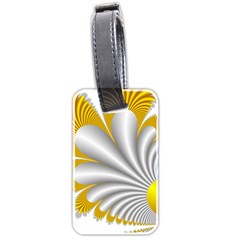 Fractal Gold Palm Tree  Luggage Tags (two Sides)