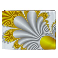 Fractal Gold Palm Tree  Cosmetic Bag (xxl)  by Amaryn4rt