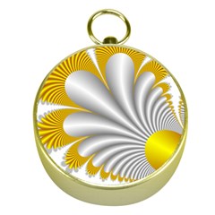 Fractal Gold Palm Tree  Gold Compasses