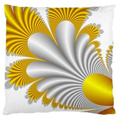 Fractal Gold Palm Tree  Standard Flano Cushion Case (one Side)