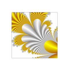 Fractal Gold Palm Tree  Satin Bandana Scarf by Amaryn4rt