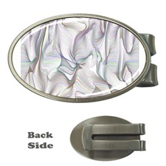 Abstract Background Chromatic Money Clips (oval) 