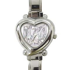 Abstract Background Chromatic Heart Italian Charm Watch