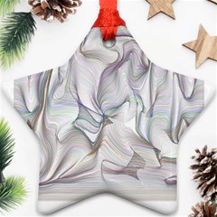 Abstract Background Chromatic Star Ornament (two Sides)