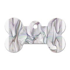 Abstract Background Chromatic Dog Tag Bone (two Sides) by Amaryn4rt