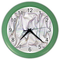 Abstract Background Chromatic Color Wall Clocks by Amaryn4rt