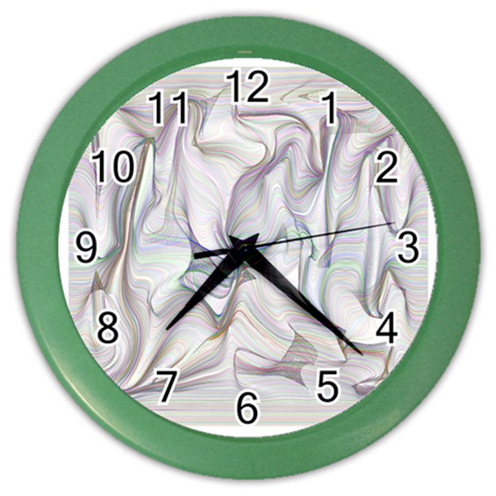 Abstract Background Chromatic Color Wall Clocks