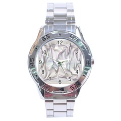 Abstract Background Chromatic Stainless Steel Analogue Watch by Amaryn4rt