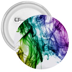 Colour Smoke Rainbow Color Design 3  Buttons by Amaryn4rt