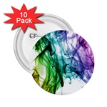 Colour Smoke Rainbow Color Design 2.25  Buttons (10 pack)  Front