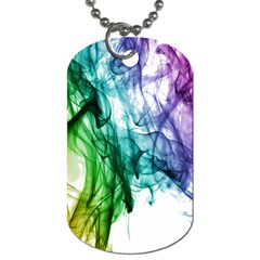 Colour Smoke Rainbow Color Design Dog Tag (two Sides)