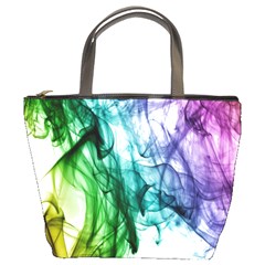 Colour Smoke Rainbow Color Design Bucket Bags by Amaryn4rt