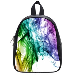 Colour Smoke Rainbow Color Design School Bags (small)  by Amaryn4rt