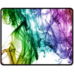 Colour Smoke Rainbow Color Design Fleece Blanket (Medium)  60 x50  Blanket Front