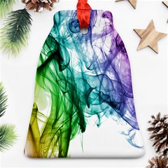 Colour Smoke Rainbow Color Design Ornament (bell)